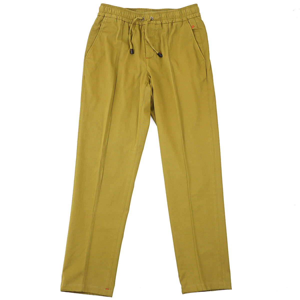 Isaia Cotton Drawstring Waist Pants
