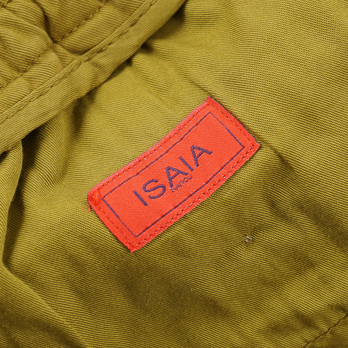 Isaia Cotton Drawstring Waist Pants