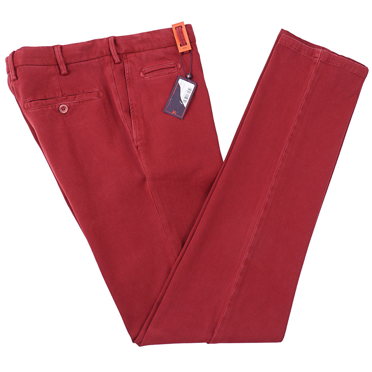 Isaia Slim-Fit Twill Cotton Chinos