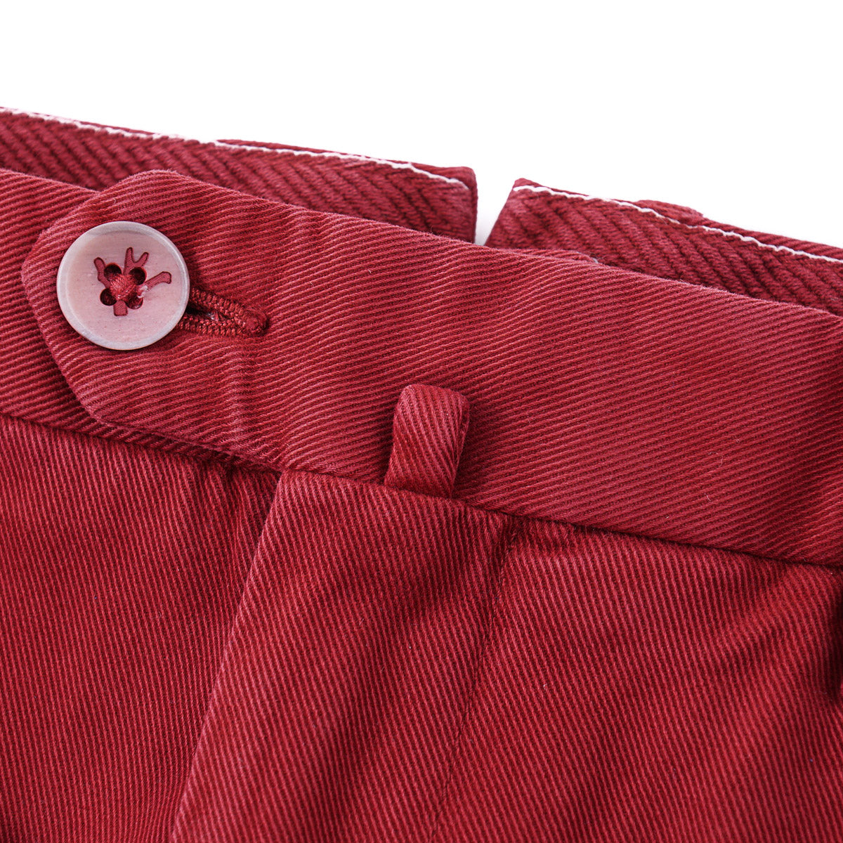 Isaia Slim-Fit Twill Cotton Chinos