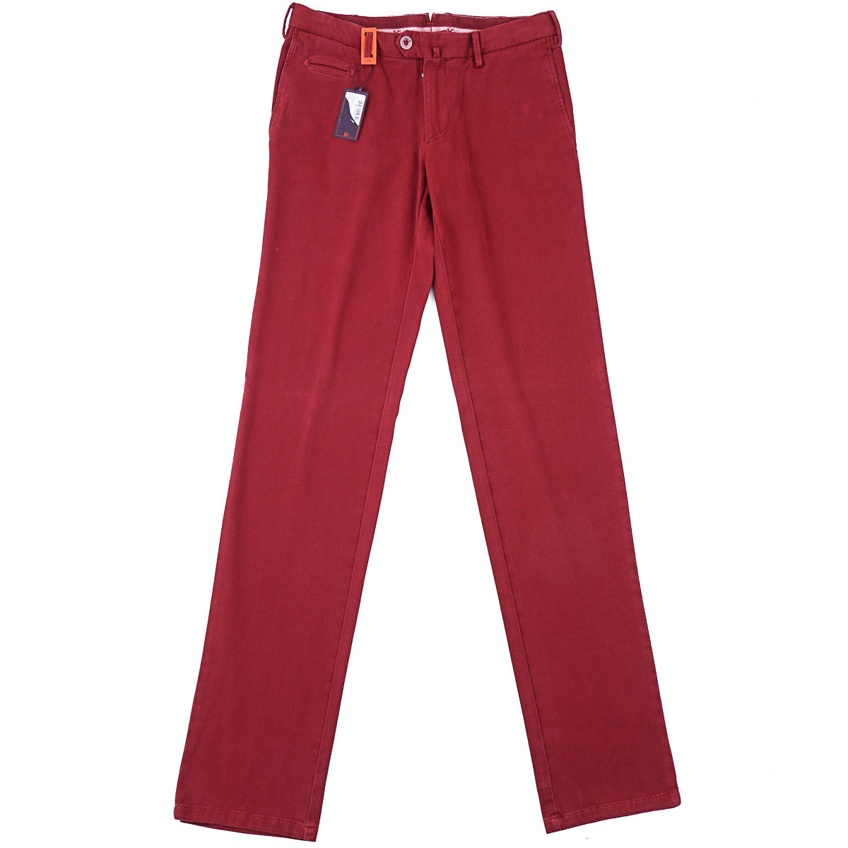 Isaia Slim-Fit Twill Cotton Chinos