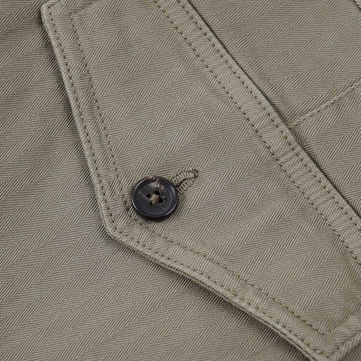 Isaia Cotton Pants with Military Details