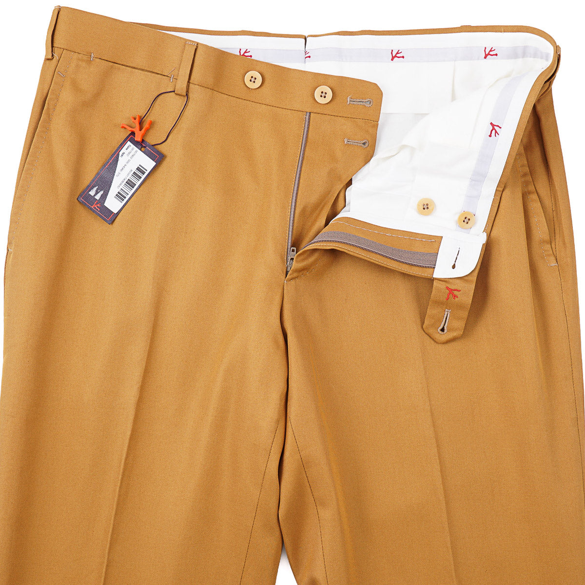 Isaia 'Sanita' Slim-Fit Cotton Pants