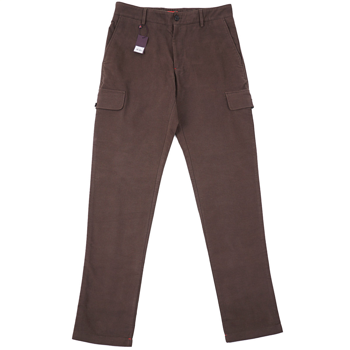 Isaia Moleskin Pants with Cargo Pockets
