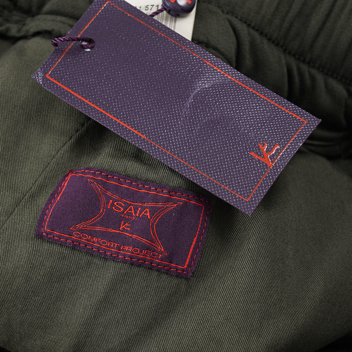 Isaia Cotton-Cashmere Drawstring Pants