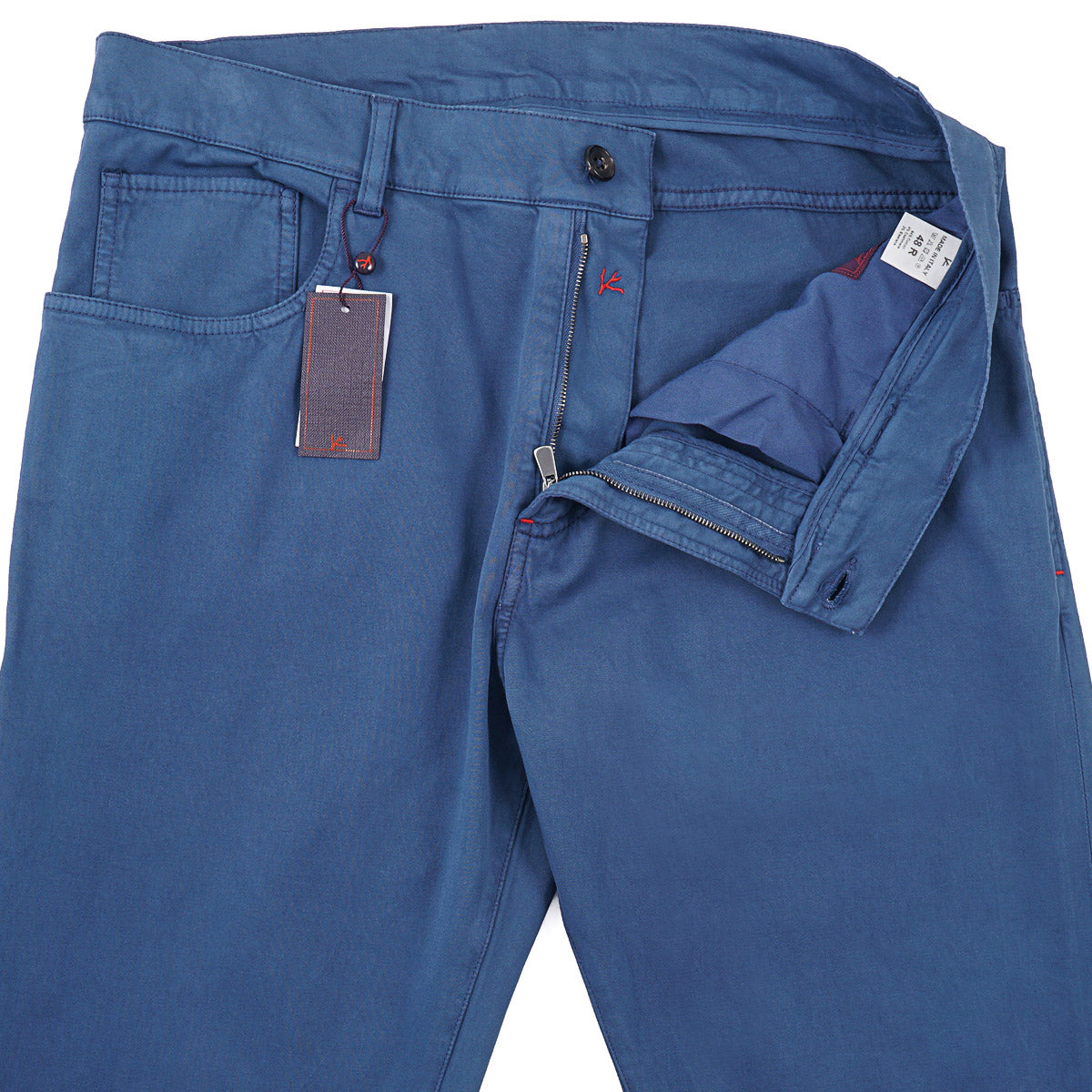 Isaia Cotton-Cashmere 5-Pocket Pants