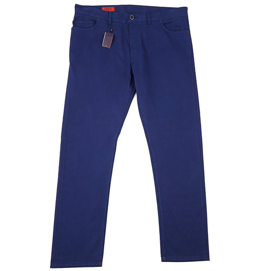 Isaia Slim Straight Twill Jeans