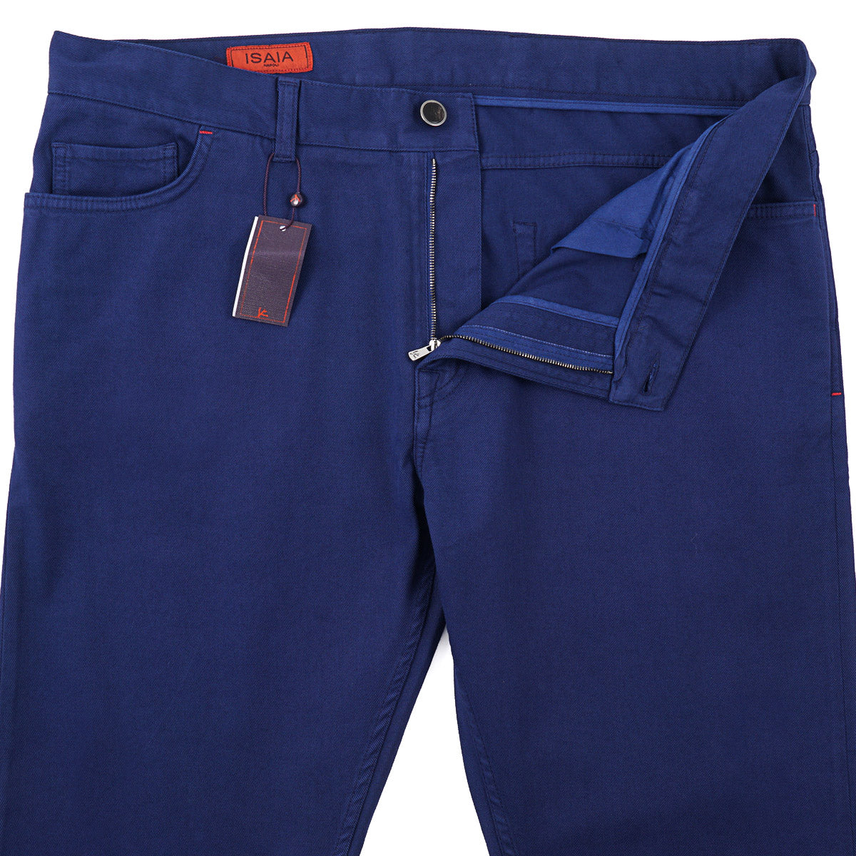 Isaia Slim Straight Twill Jeans
