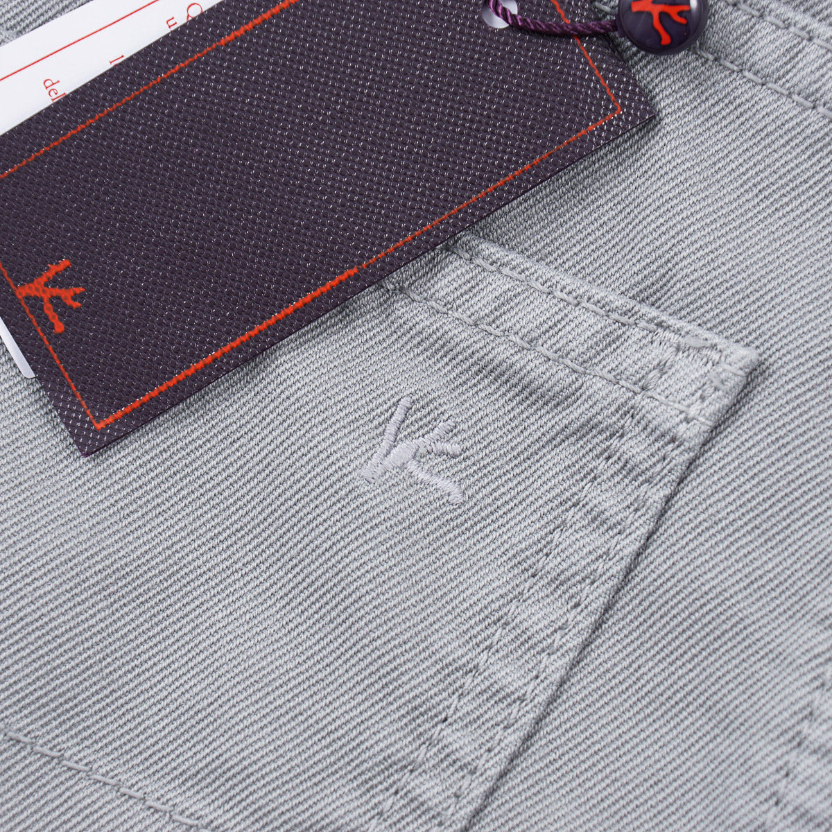 Isaia Slim Straight Twill Jeans