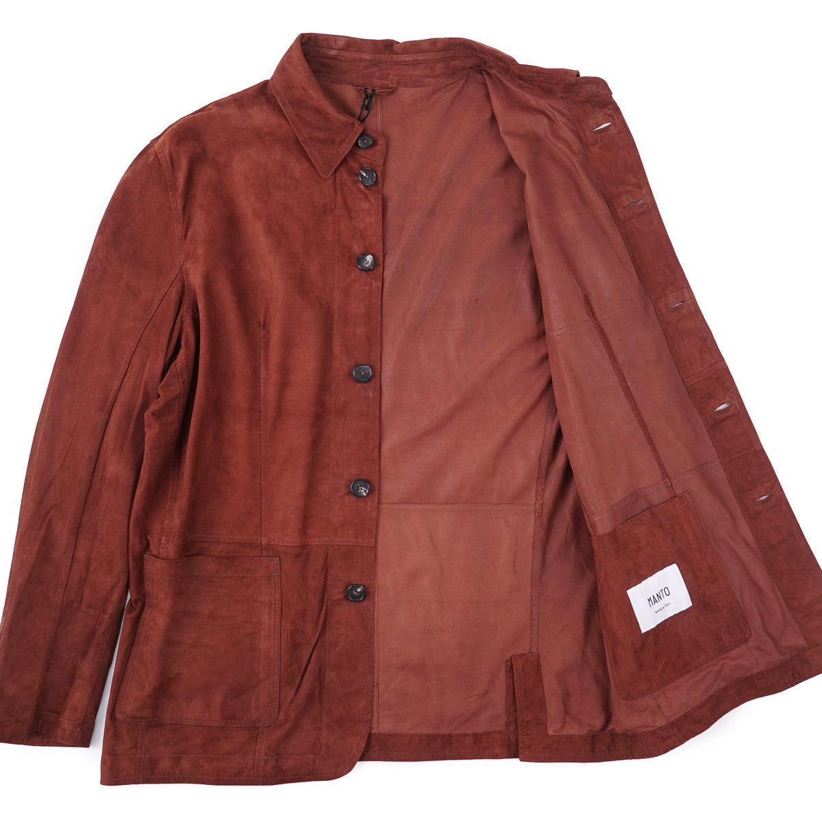 Manto Nappa Lambskin Suede Jacket - Top Shelf Apparel