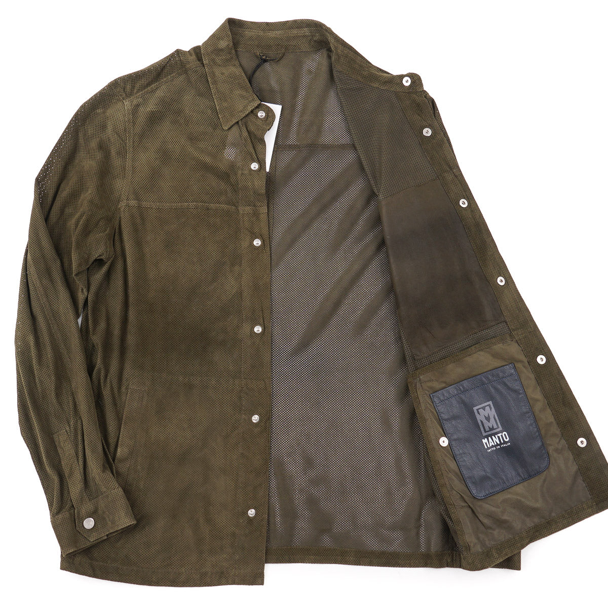 Manto Lambskin Suede Shirt-Jacket - Top Shelf Apparel