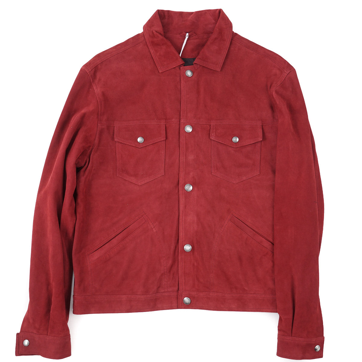 Manto Lambskin Suede Trucker Jacket - Top Shelf Apparel