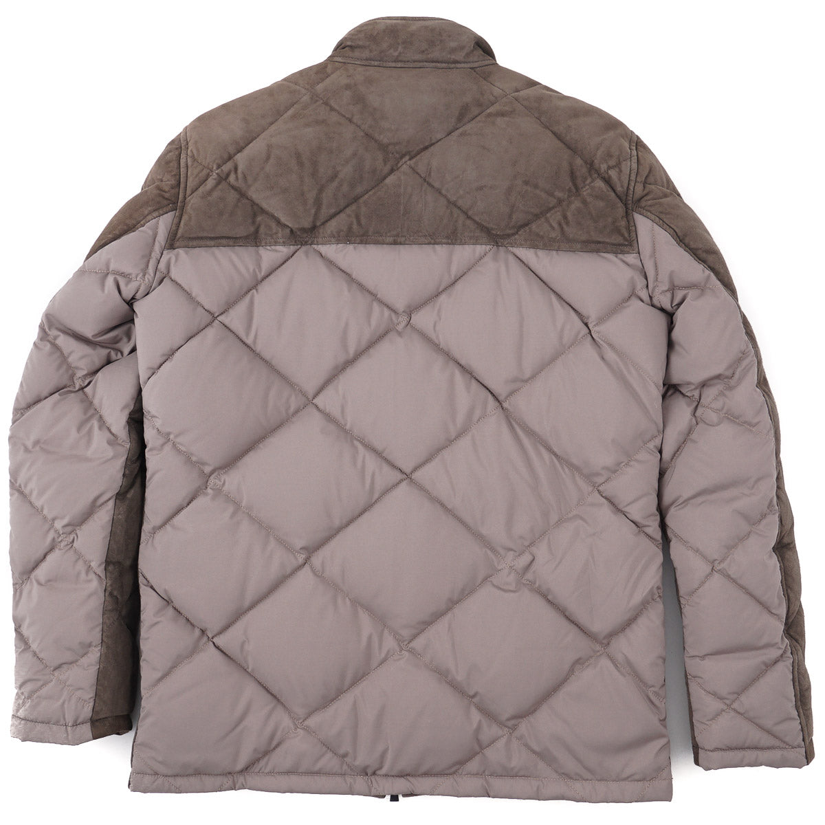 Manto Down-Filled Quilted Suede Jacket - Top Shelf Apparel