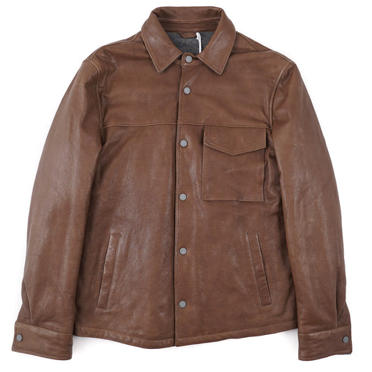 Manto Lambskin Leather Shirt-Jacket