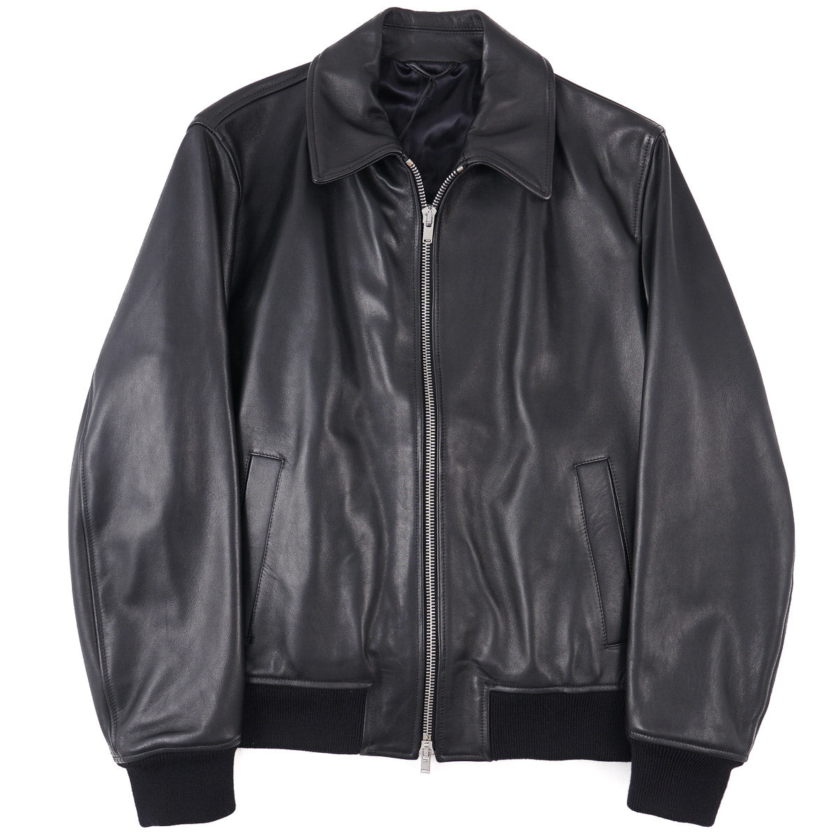 Lardini Lambskin Leather Bomber Jacket - Top Shelf Apparel