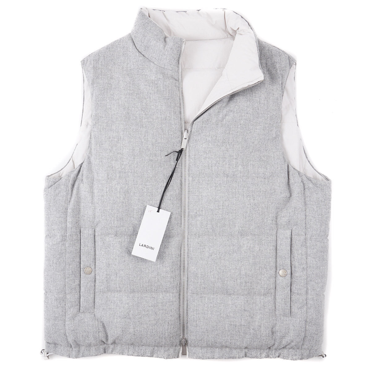 Lardini Reversible Flannel Down Vest - Top Shelf Apparel