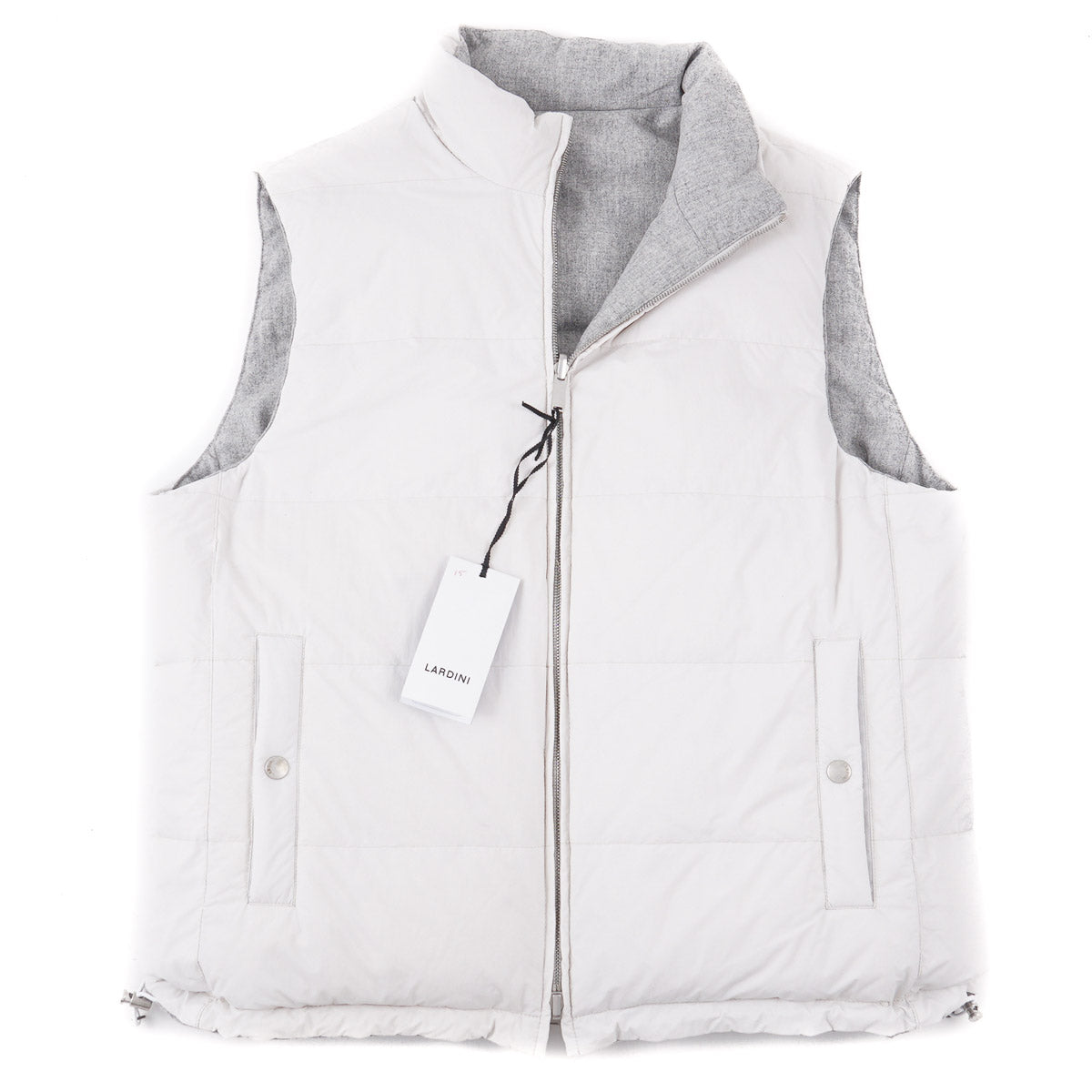 Lardini Reversible Flannel Down Vest - Top Shelf Apparel