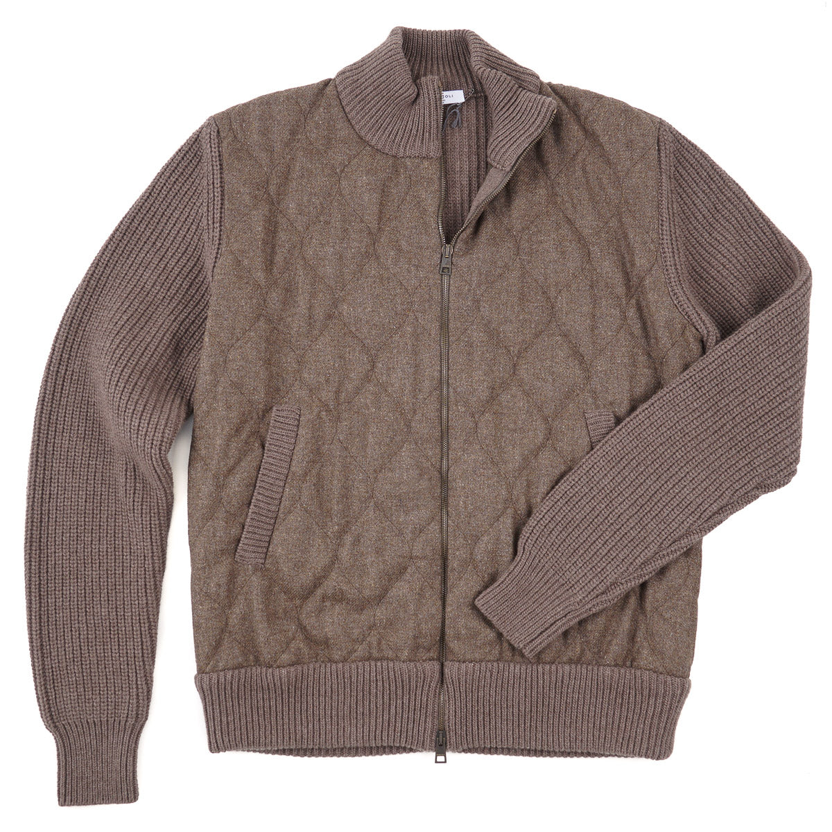Boglioli Knit Wool Bomber Jacket - Top Shelf Apparel