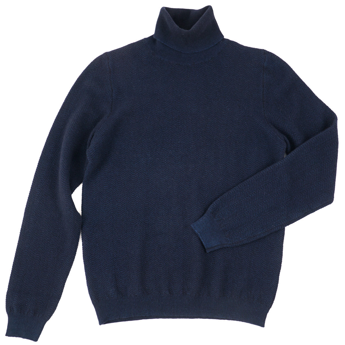 Boglioli Herringbone Wool-Cashmere Sweater