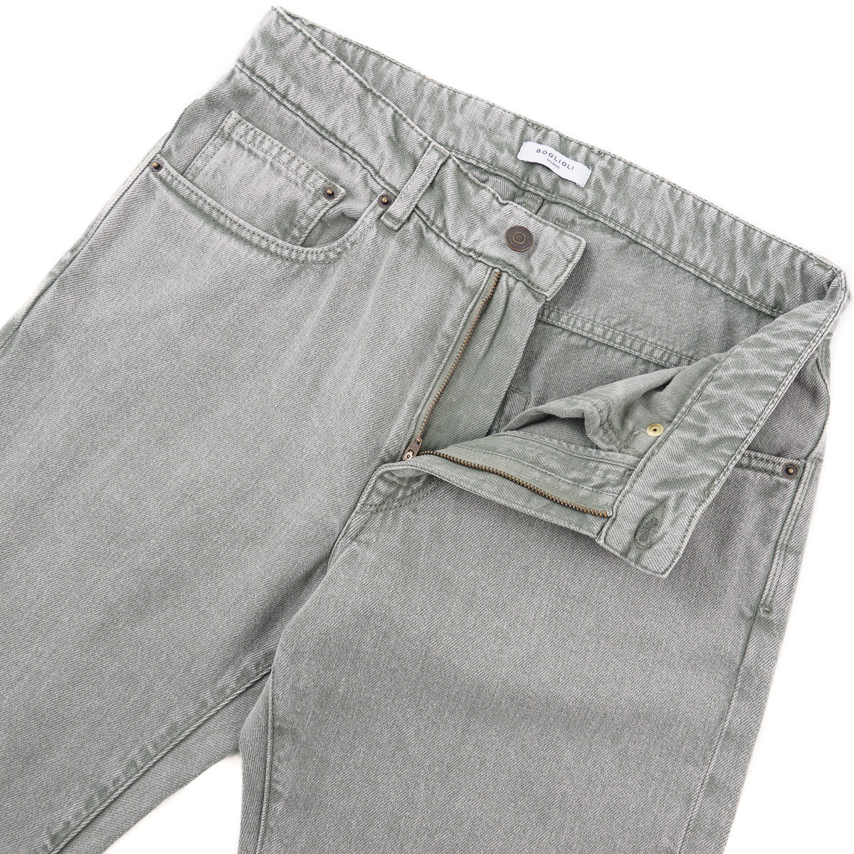 Boglioli Garment-Dyed Soft Denim Jeans