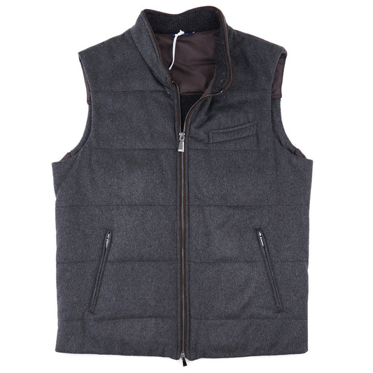 Manto Quilted Flannel Cashmere Vest