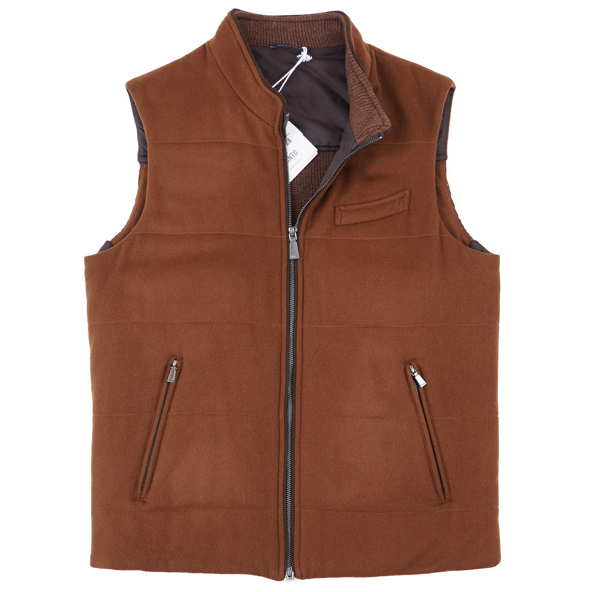 Manto Quilted Flannel Cashmere Vest