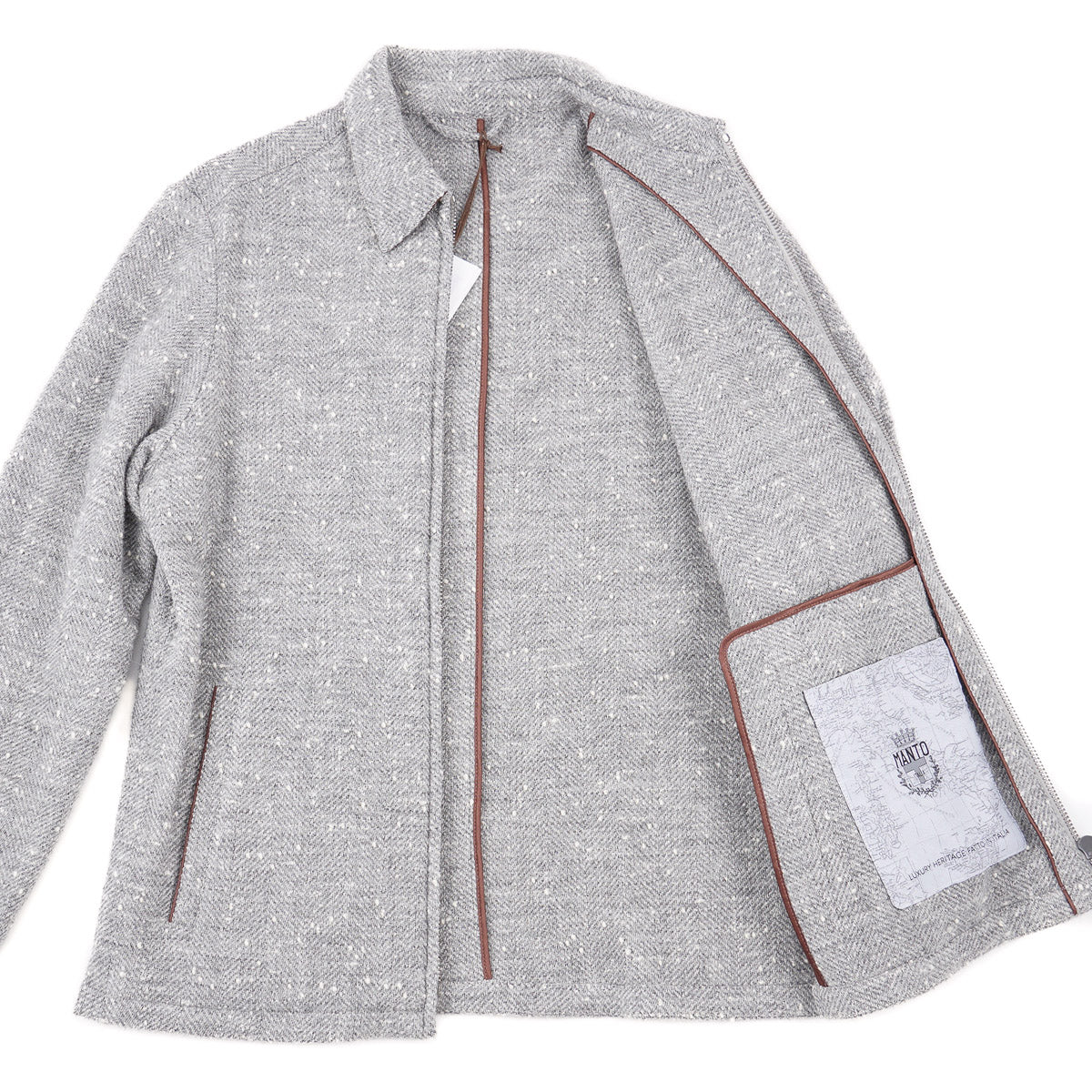 Manto 'Brenta' Tweed Cashmere Jacket - Top Shelf Apparel