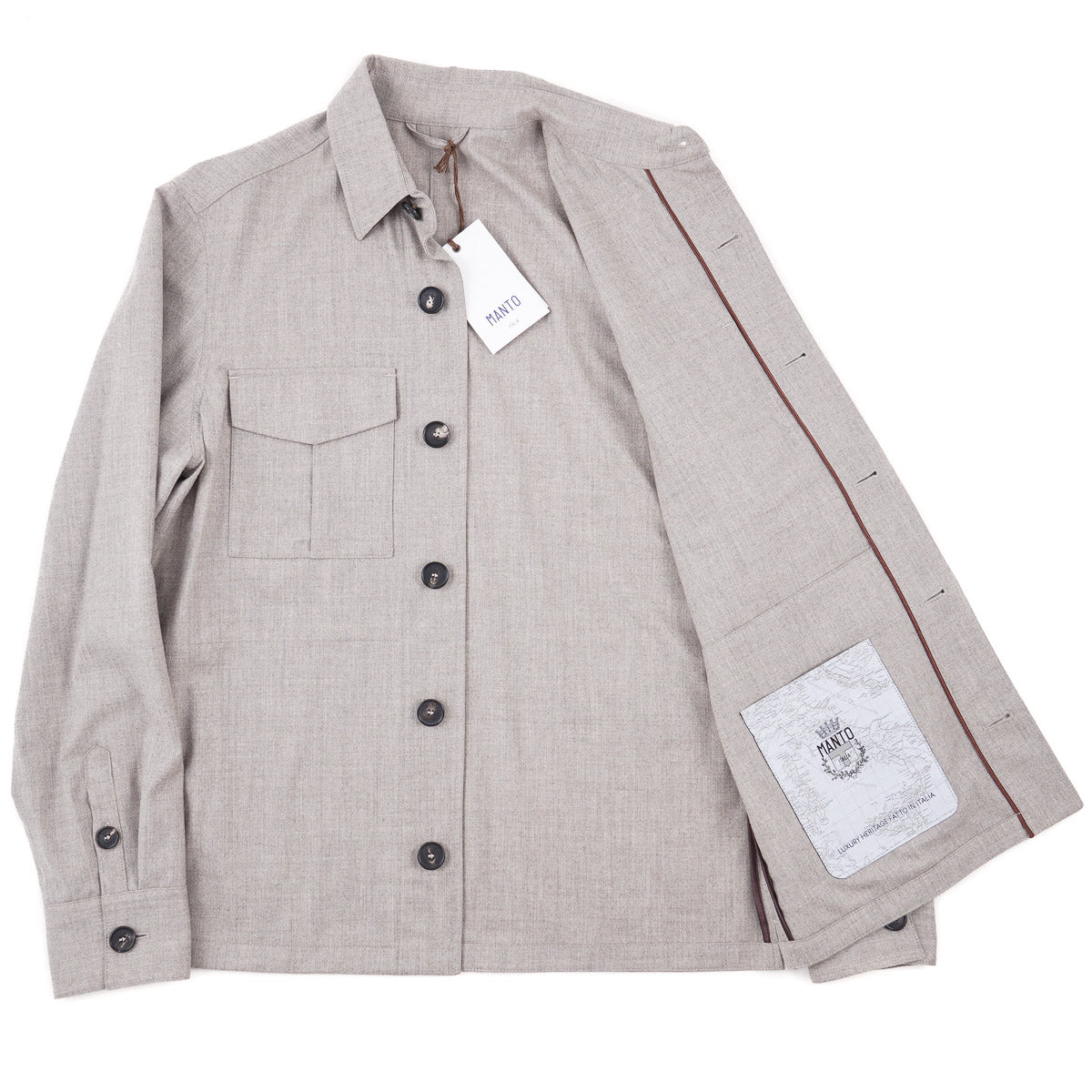 Manto Lightweight Cashmere Shirt-Jacket - Top Shelf Apparel
