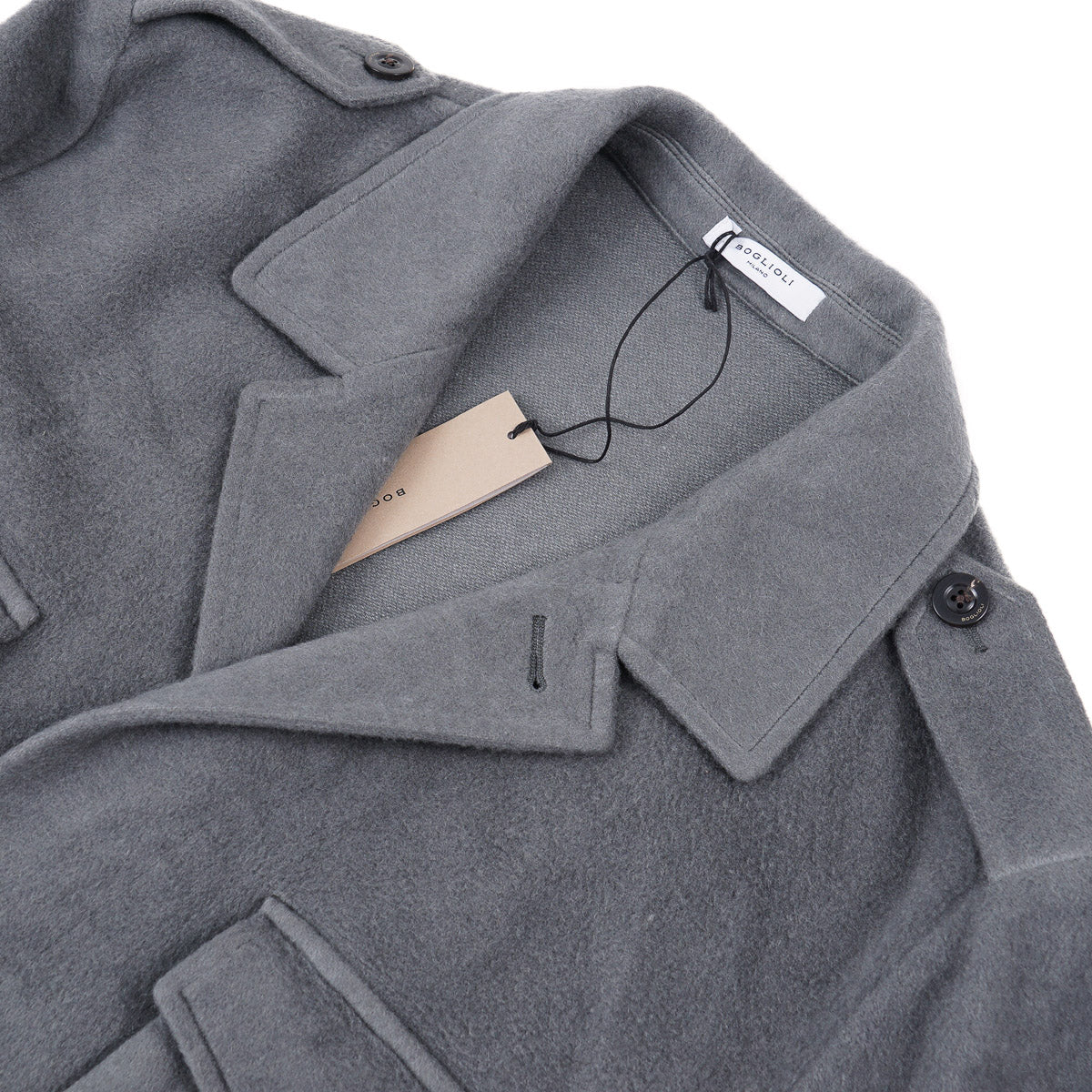 Boglioli Soft Flannel Cashmere Field Jacket - Top Shelf Apparel