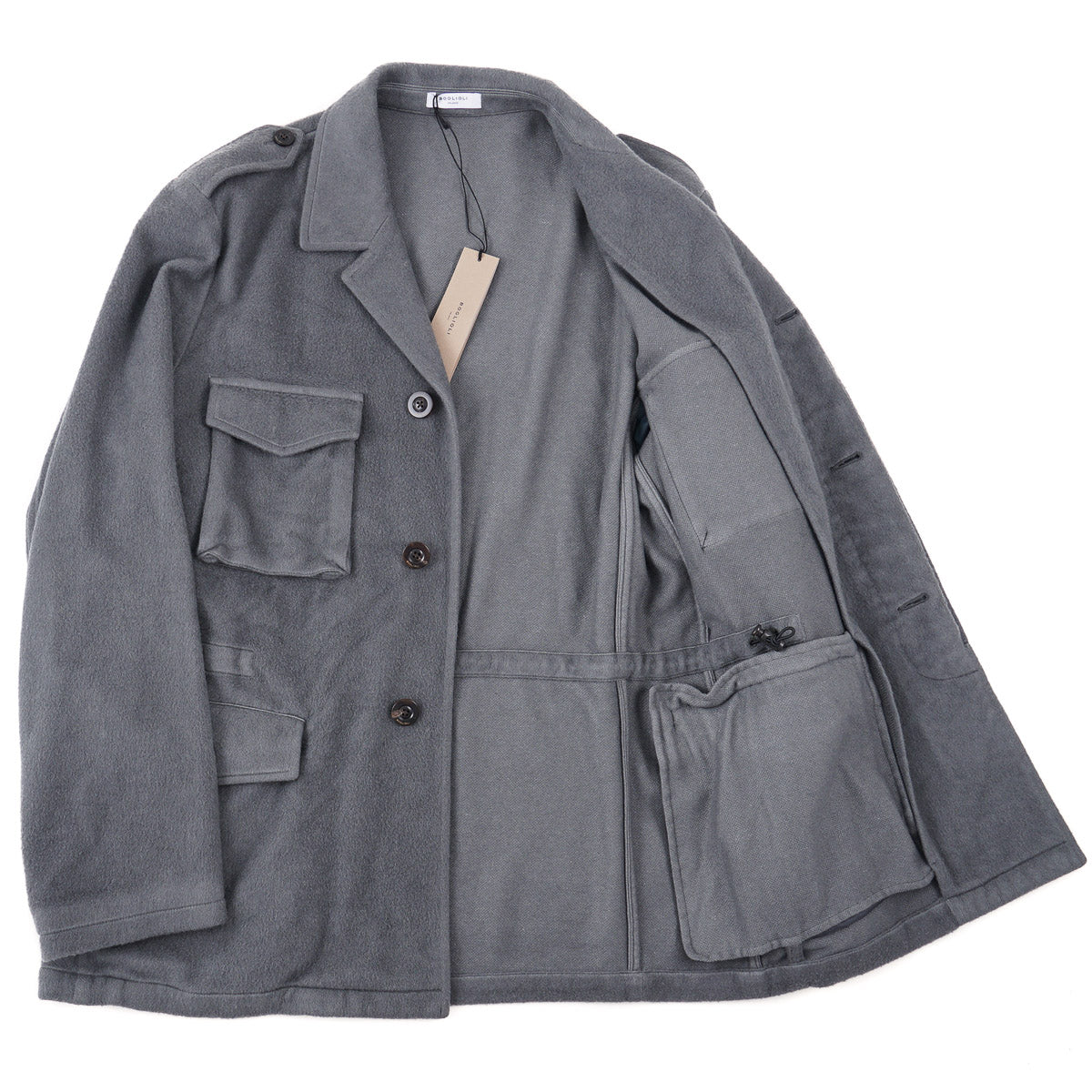 Boglioli Soft Flannel Cashmere Field Jacket - Top Shelf Apparel
