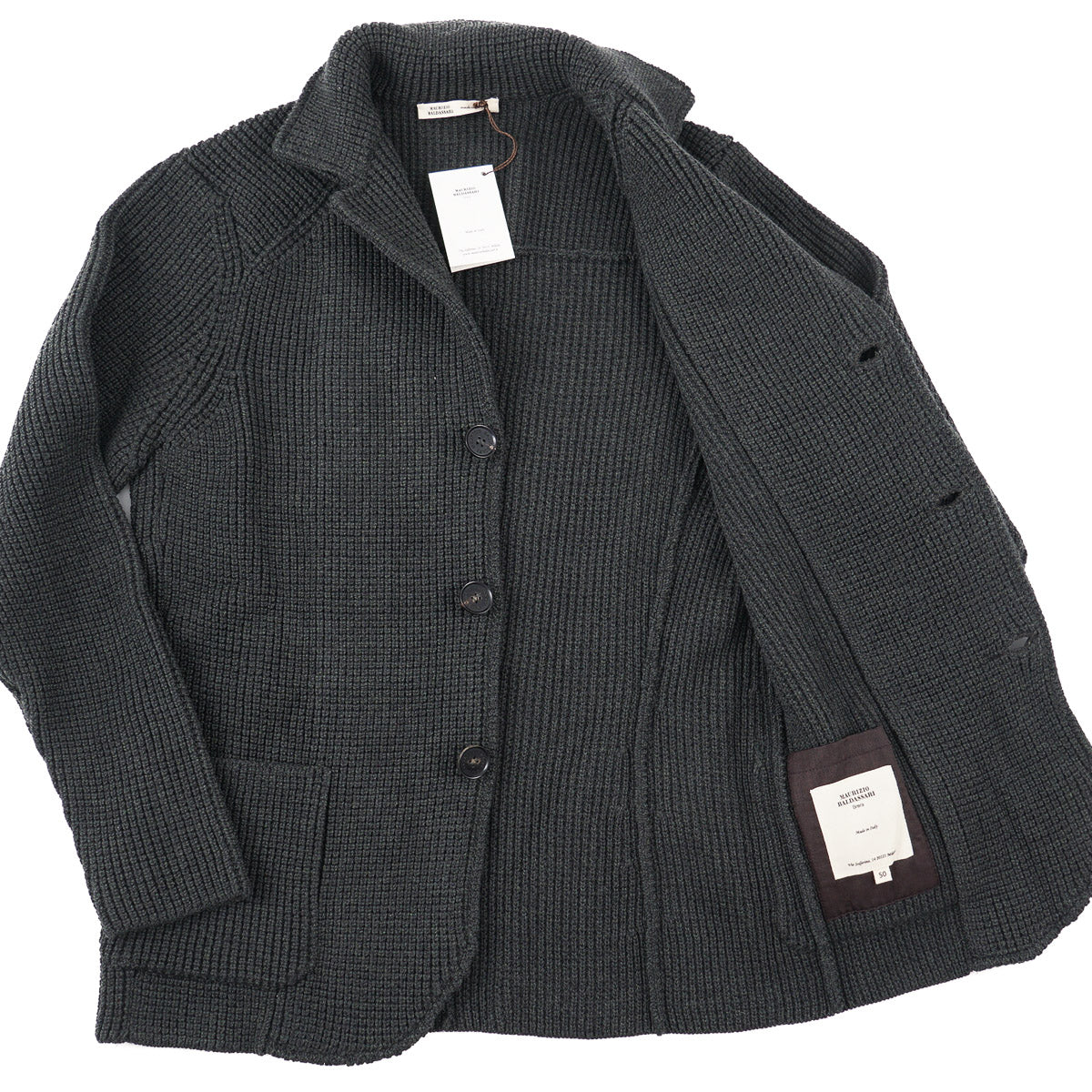 Maurizio Baldassari Knit Wool Sweater-Blazer - Top Shelf Apparel