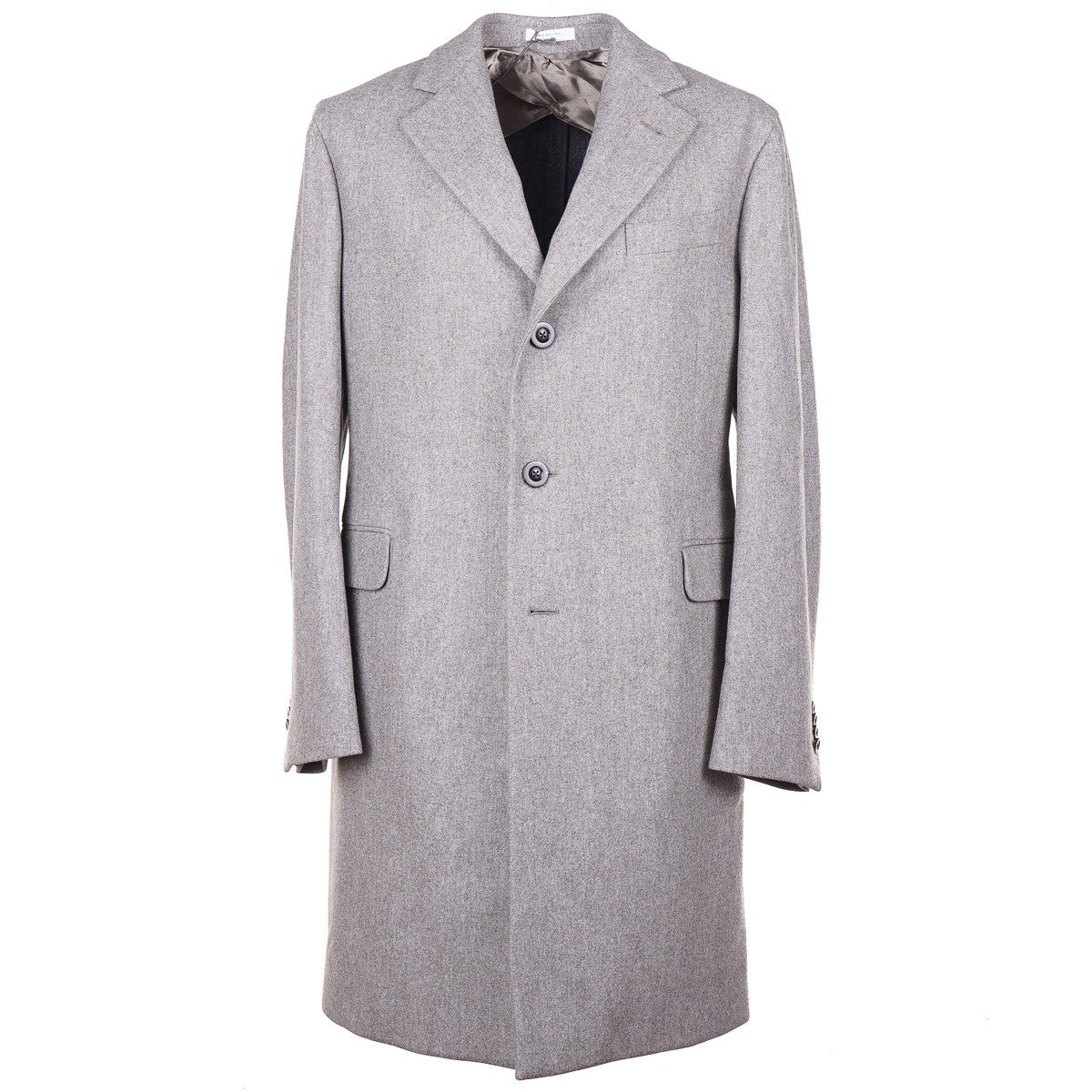 Boglioli Brushed Flannel Wool Overcoat