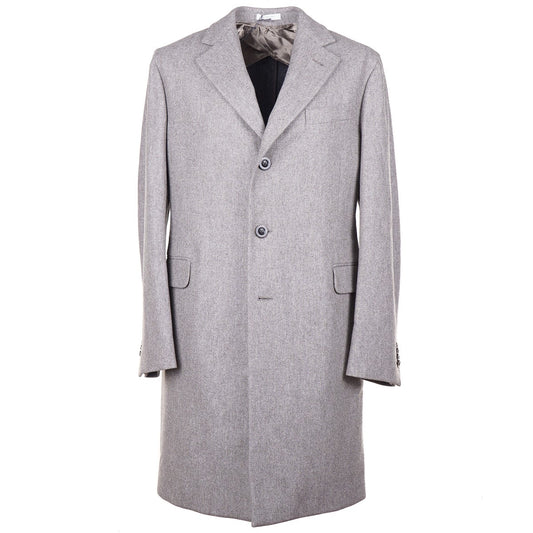 Boglioli Brushed Flannel Wool Overcoat