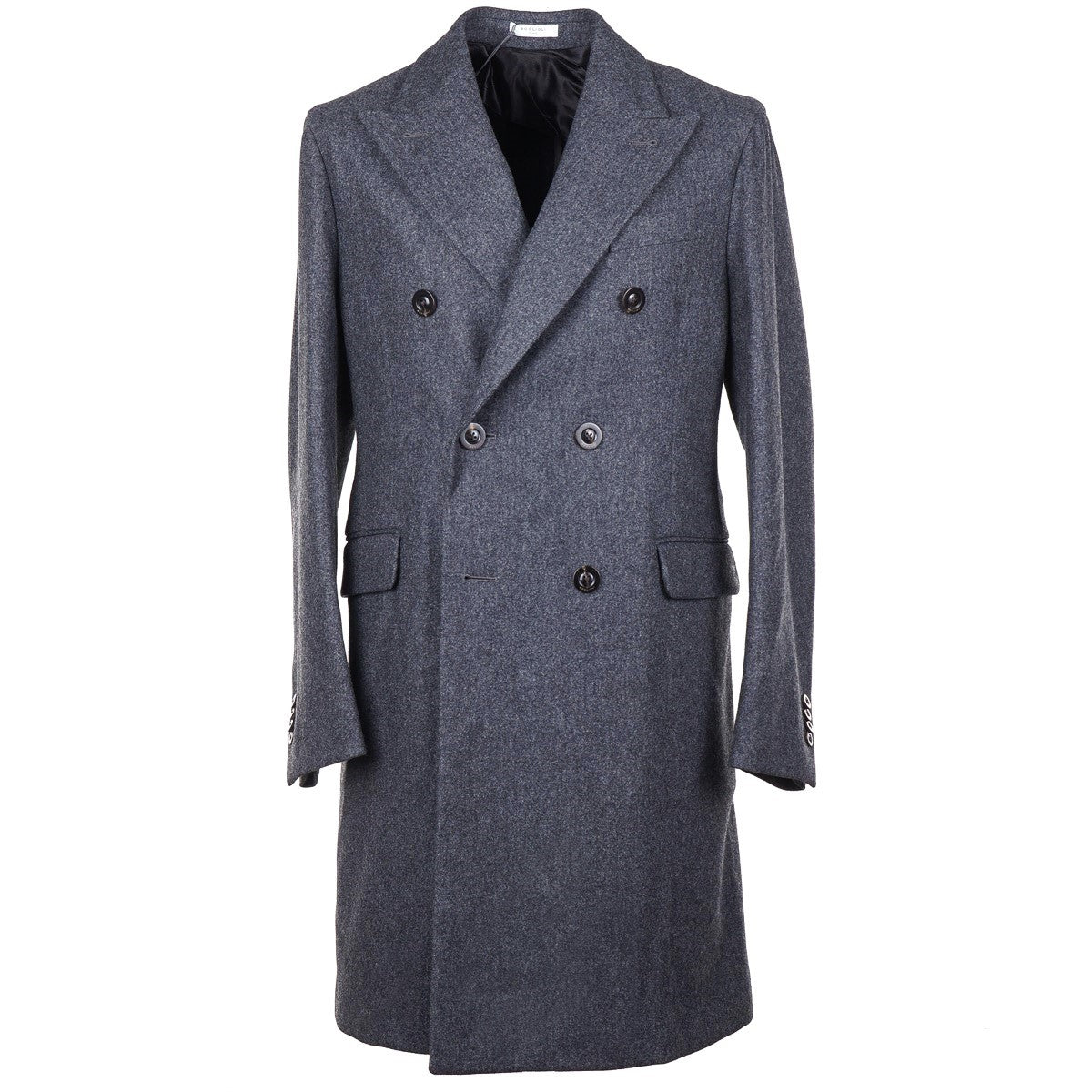 Boglioli Tailored-Fit Flannel Wool Overcoat