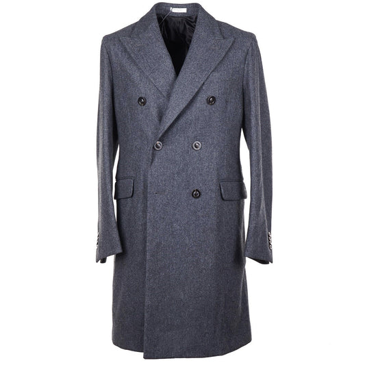 Boglioli Tailored-Fit Flannel Wool Overcoat