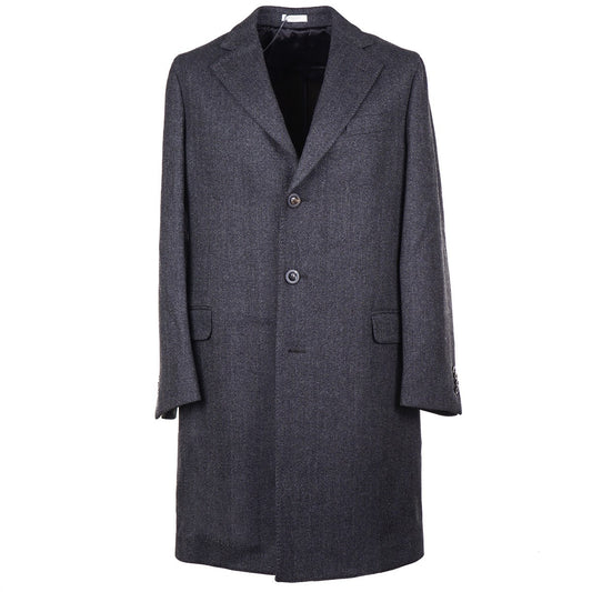 Boglioli Herringbone Wool Overcoat - Top Shelf Apparel
