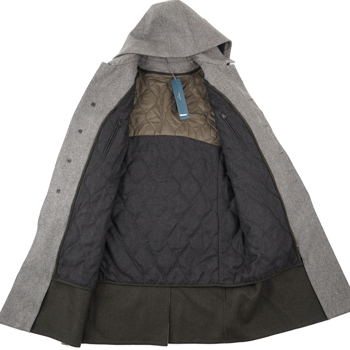 Boglioli Wool Overcoat with Detachable Lining - Top Shelf Apparel
