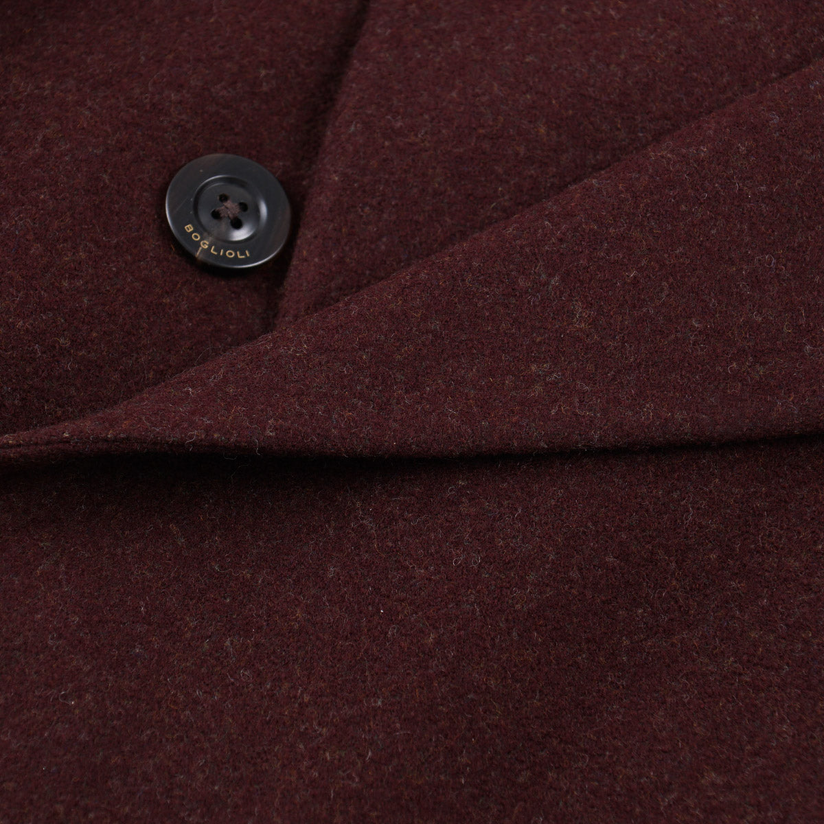 Boglioli Burgundy Flannel Wool Overcoat - Top Shelf Apparel