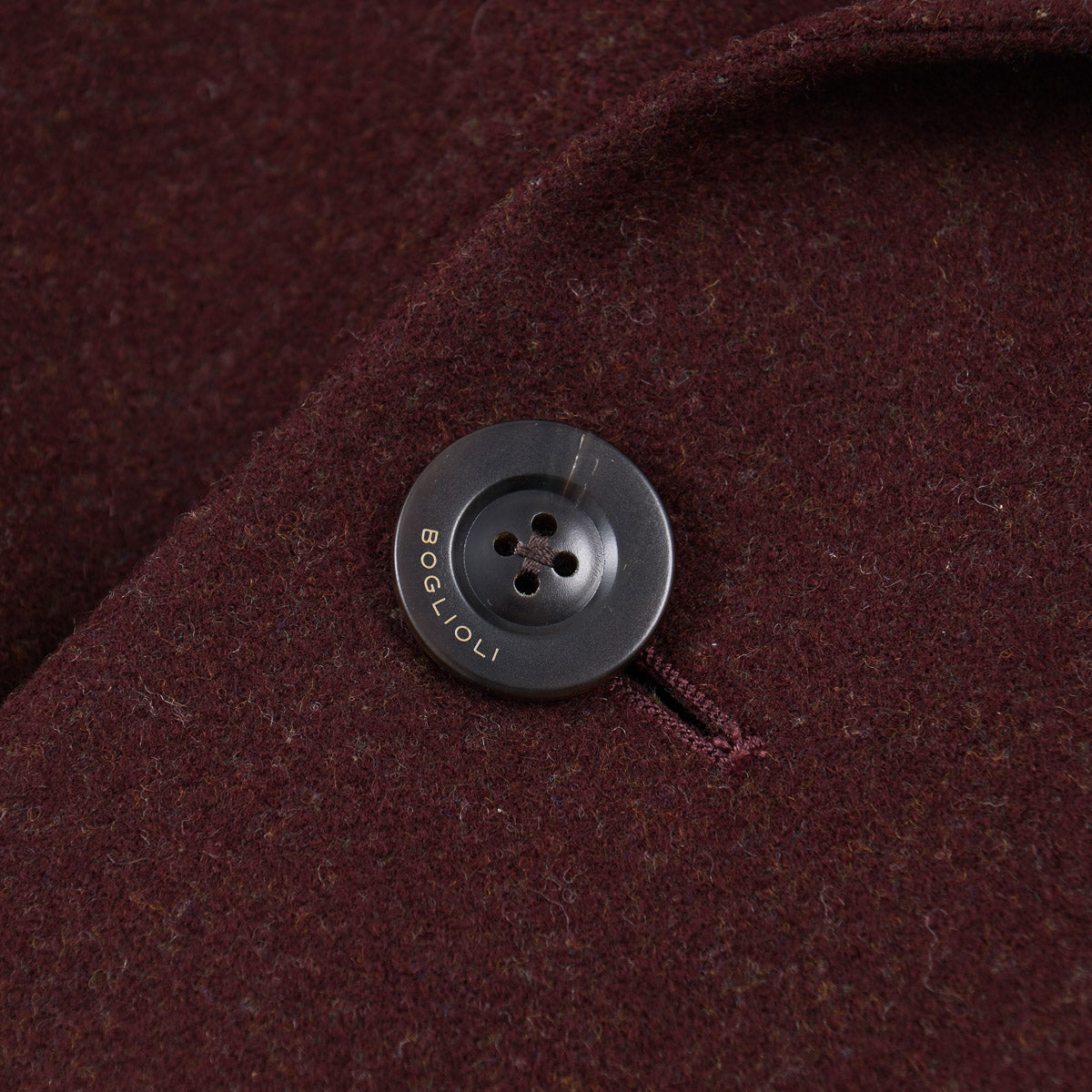 Boglioli Burgundy Flannel Wool Overcoat - Top Shelf Apparel