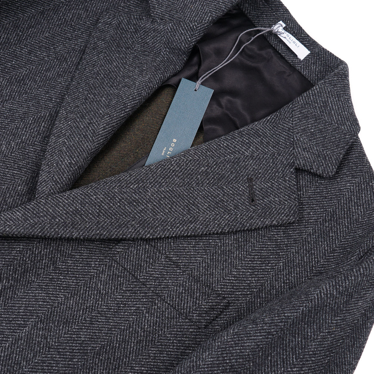 Boglioli Herringbone Wool Overcoat - Top Shelf Apparel