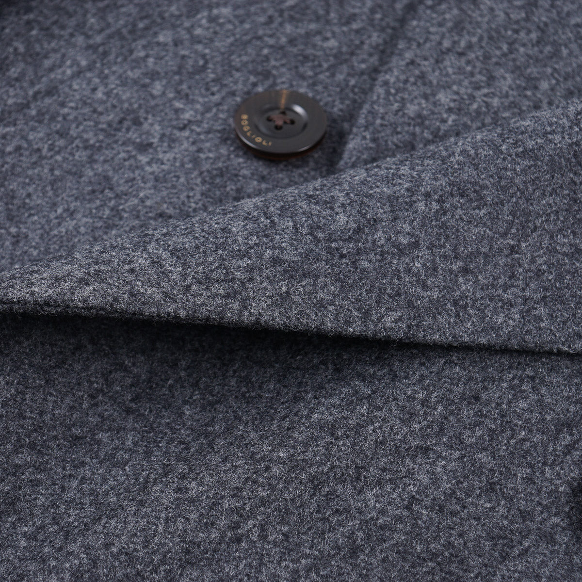 Boglioli Tailored-Fit Flannel Wool Overcoat