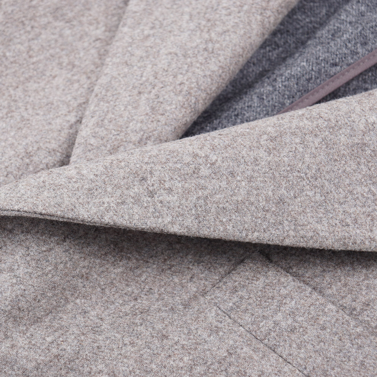 Boglioli Brushed Flannel Wool Overcoat