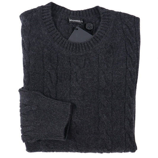 Manrico Cable Knit Cashmere Sweater - Top Shelf Apparel