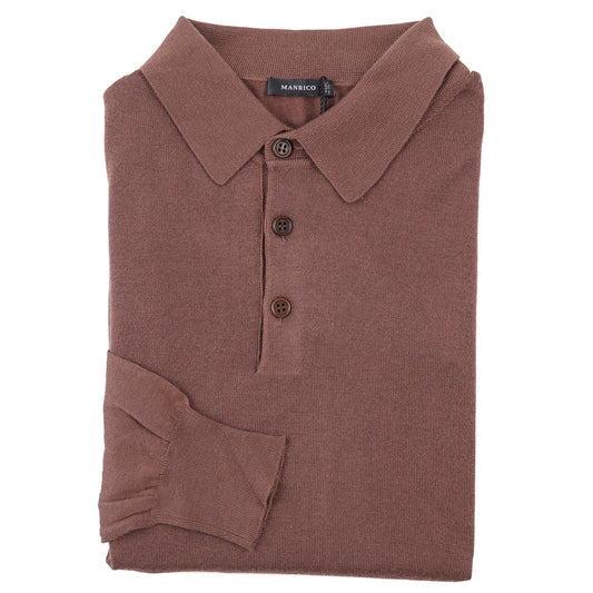 Manrico Superfine Cashmere-Silk Polo Sweater - Top Shelf Apparel