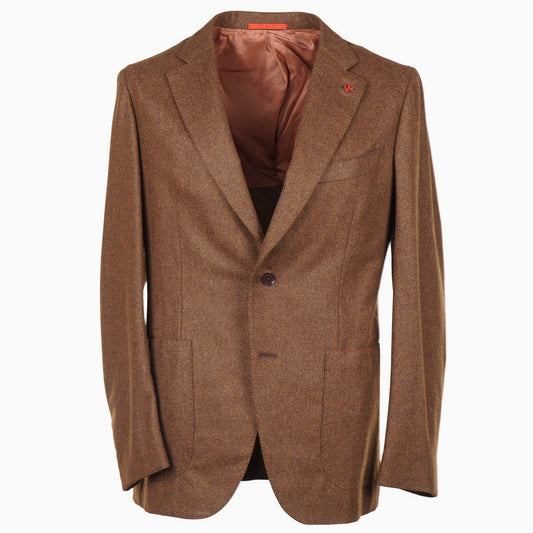 Isaia Mélange Flannel Wool Sport Coat - Top Shelf Apparel