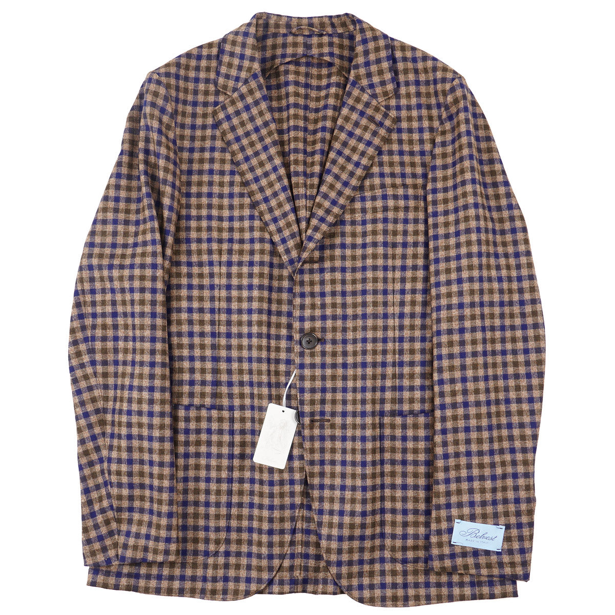 Belvest Soft-Constructed Wool Sport Coat