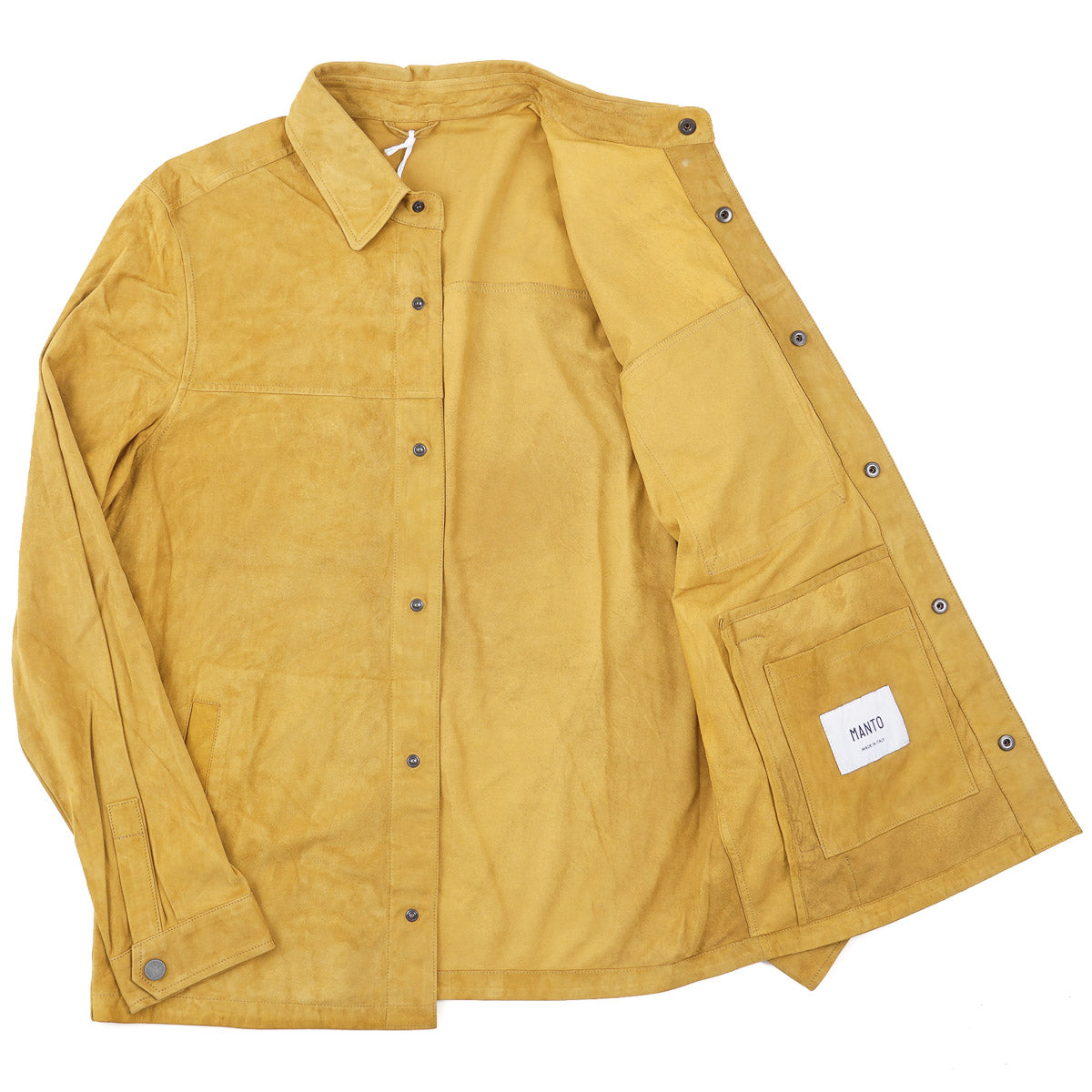 Manto Lightweight Nappa Suede Shirt-Jacket - Top Shelf Apparel