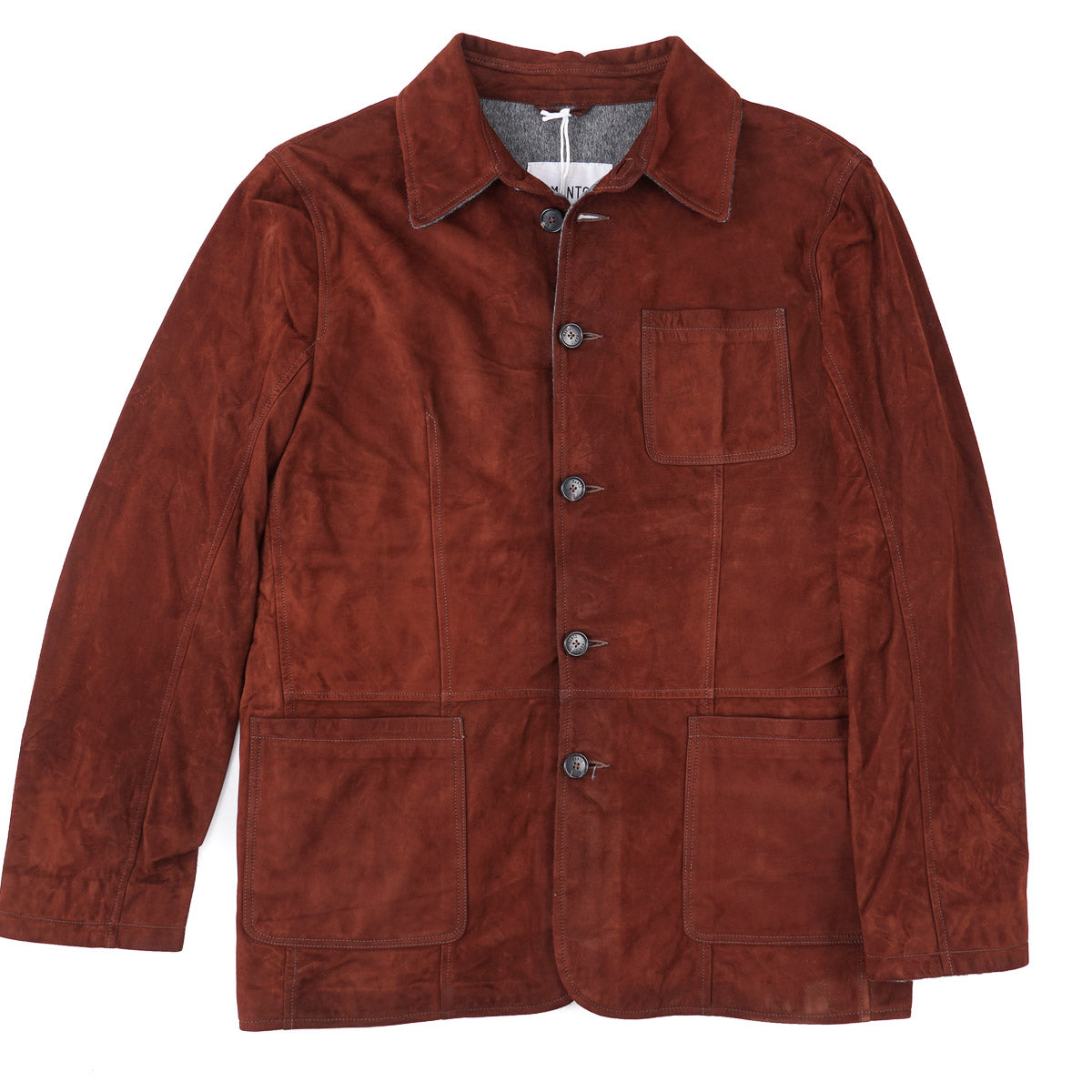 Manto Flannel-Lined Nappa Suede Jacket - Top Shelf Apparel