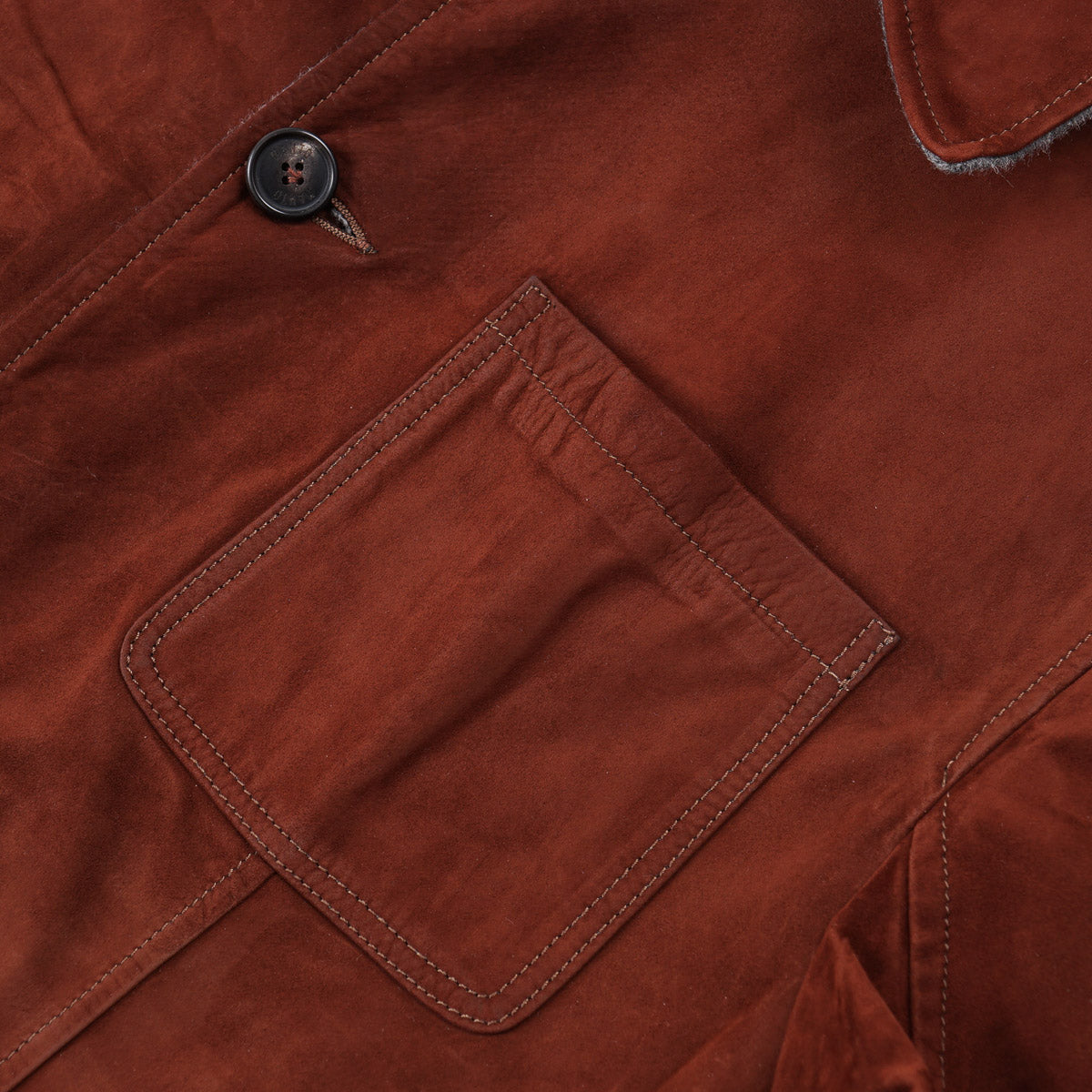 Manto Flannel-Lined Nappa Suede Jacket - Top Shelf Apparel