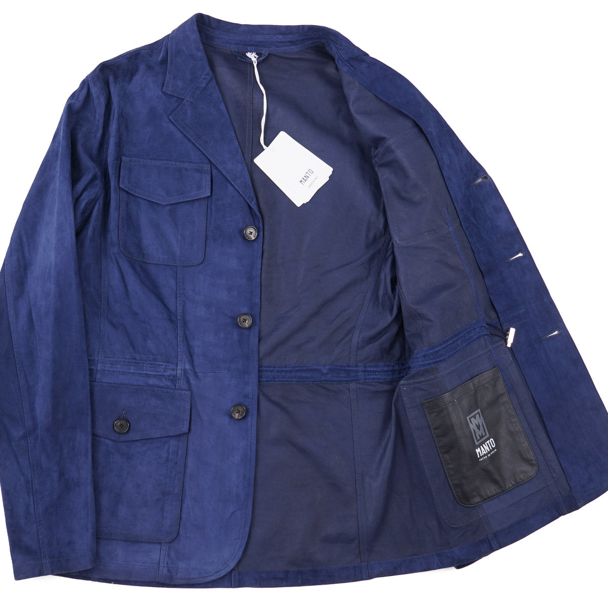 Manto Lightweight Nappa Suede Field Blazer - Top Shelf Apparel